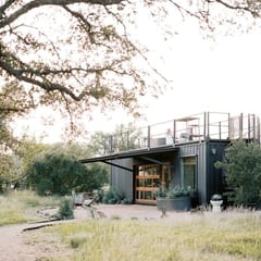 Container House w/ Rooftop Tub on 27 Private Acres